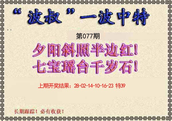077期波叔一波中特[图]