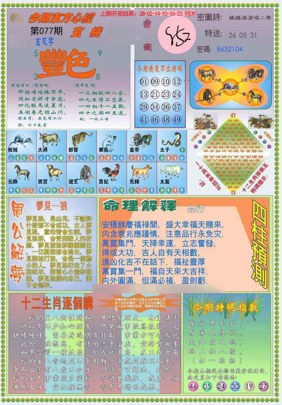 077期(新版)东方心经B[图]