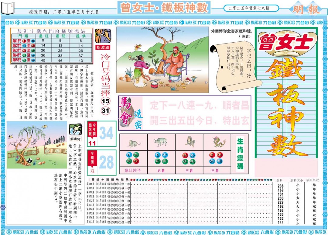 078期曾女士铁板神数A[图]