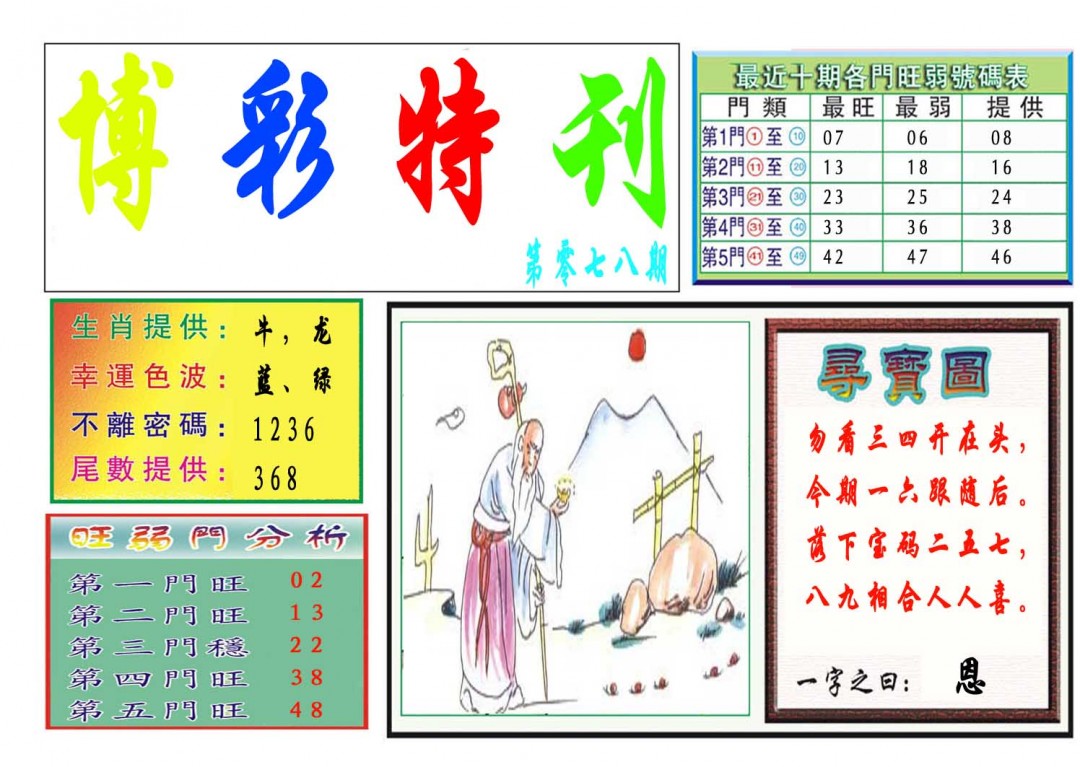 078期博彩特刊[图]