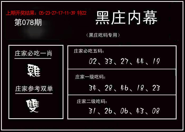 078期黑庄内幕[图]