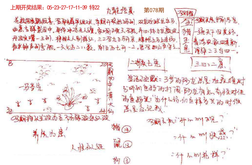 078期手写九龙内幕[图]