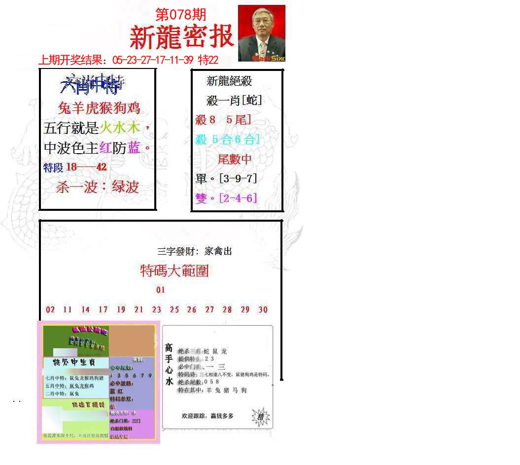 078期新龙密报[图]