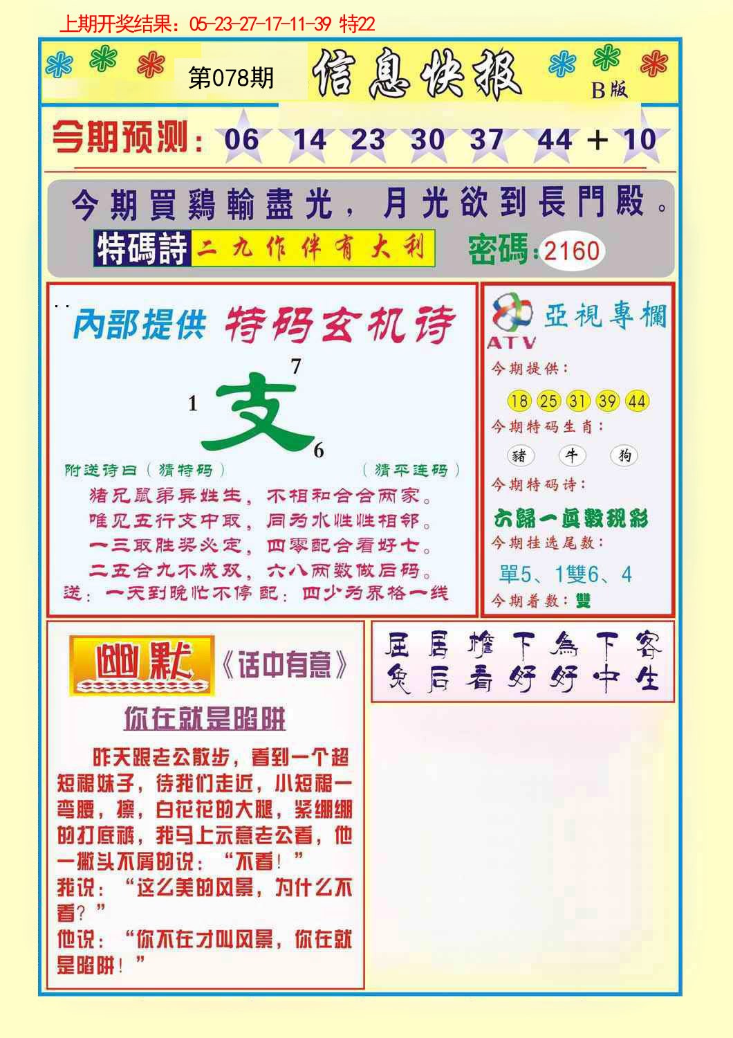 078期信息快报B[图]