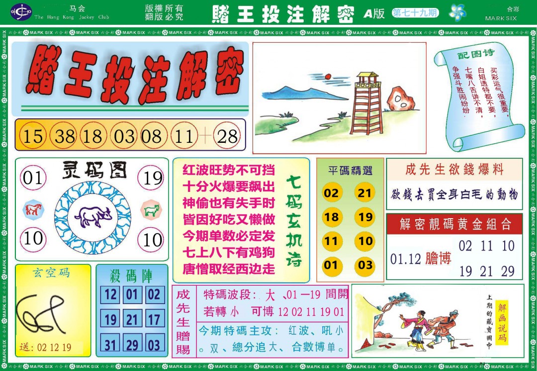 079期赌王投注解密[图]
