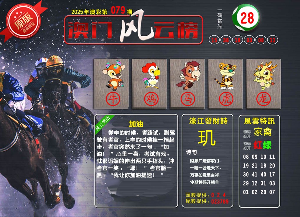 079期澳门风云榜[图]