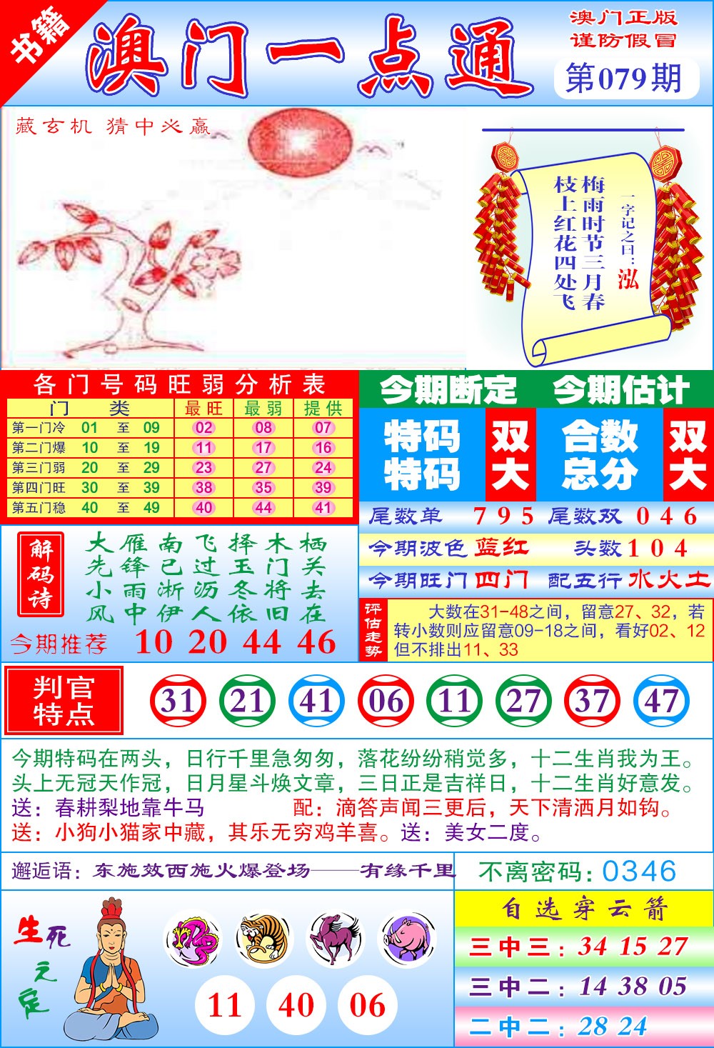 079期澳门一点通[图]