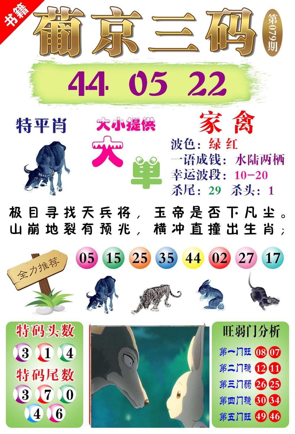 079期澳门葡京三码[图]
