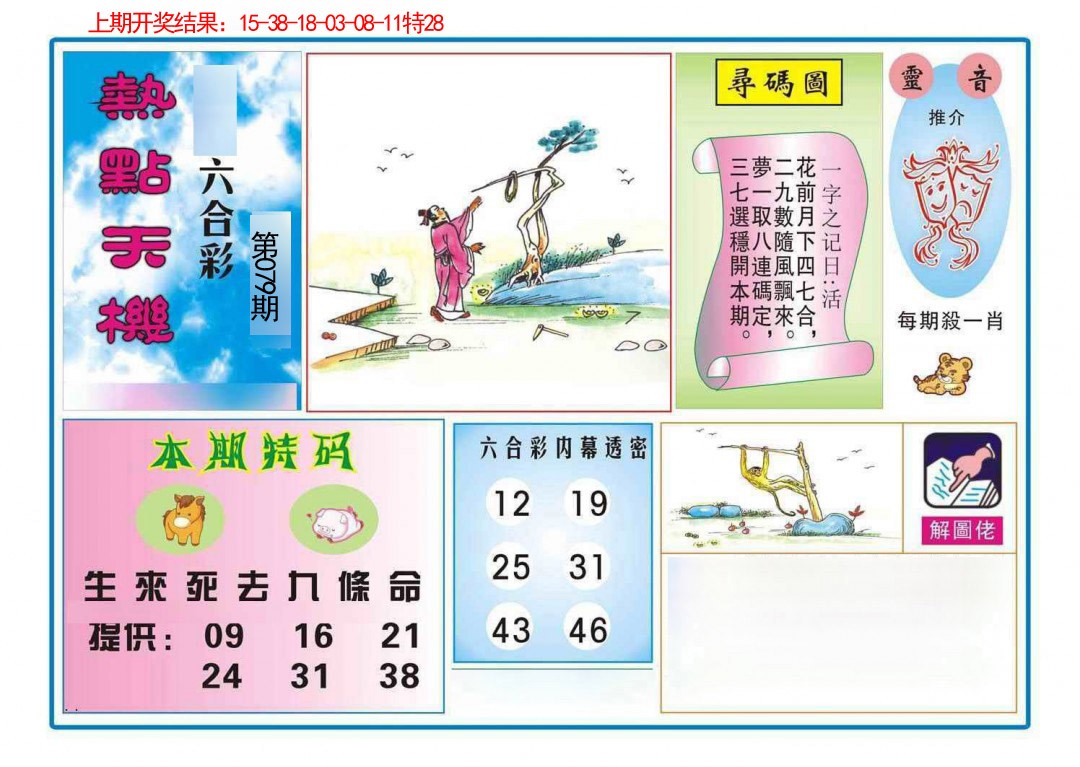 079期热点天机[图]