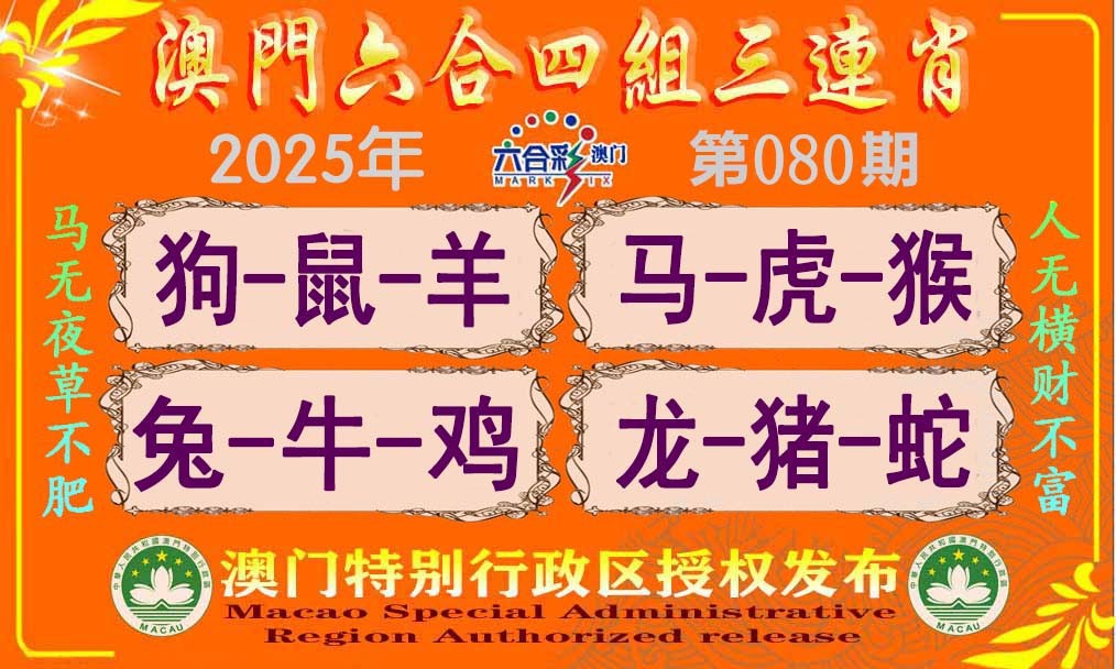 080期六合四组三连肖[图]