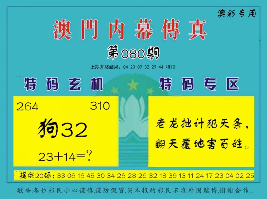 080期内幕传真[图]