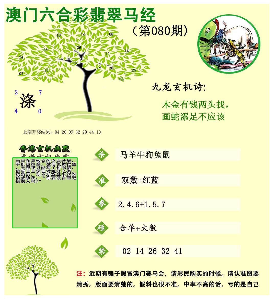 080期翡翠马经[图]