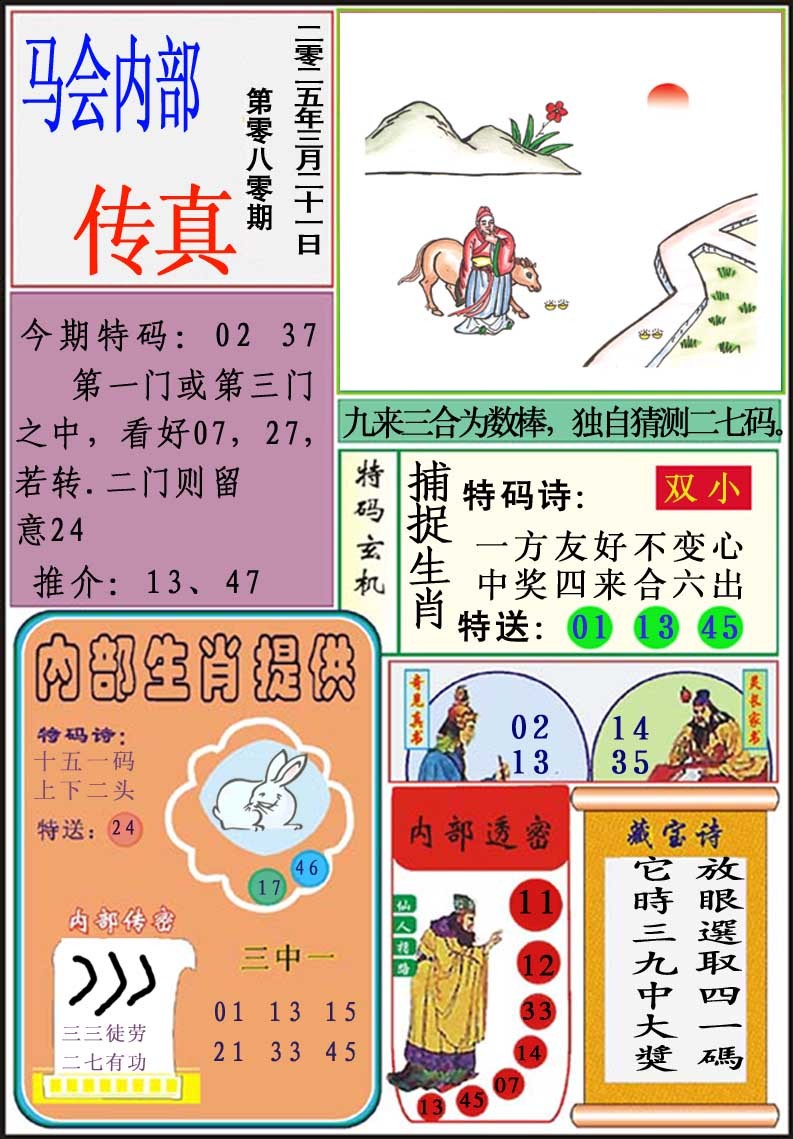 080期马会内部传真[图]