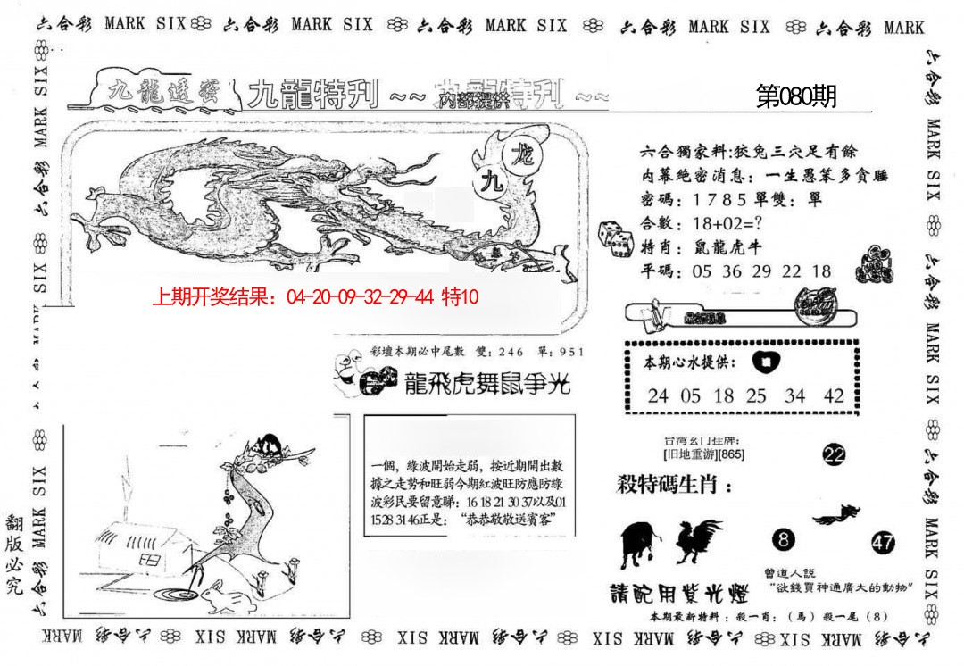 080期九龙特新刊[图]