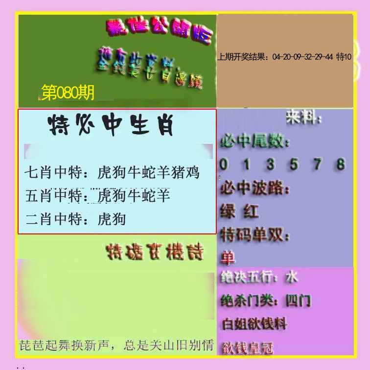 080期波肖门尾最佳公开版[图]