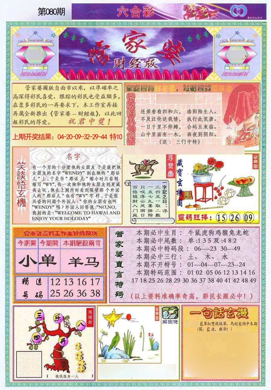 080期管家婆财经版[图]