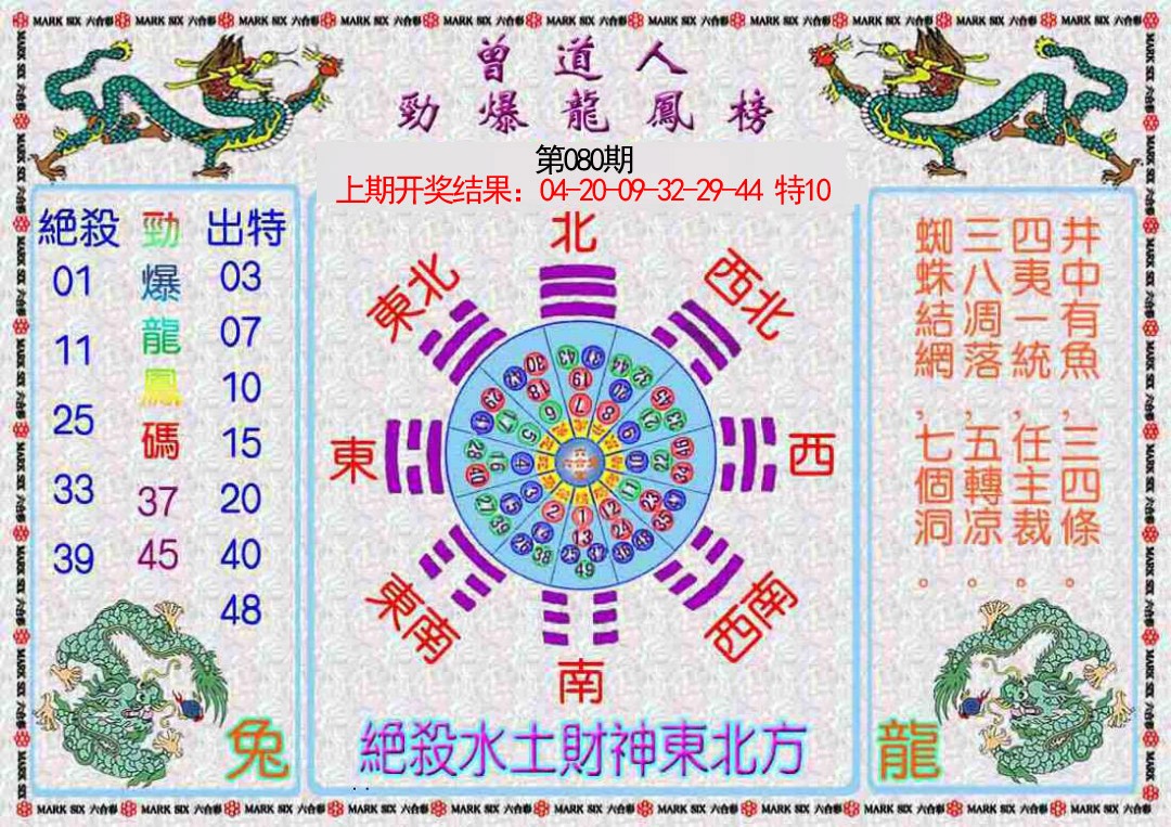 080期曾道人劲爆龙凤榜[图]