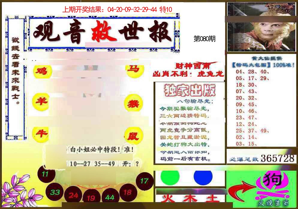 080期(另)观音救世密报[图]