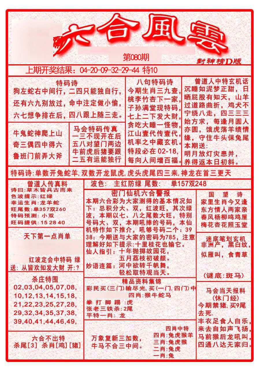 080期六合风云A[图]