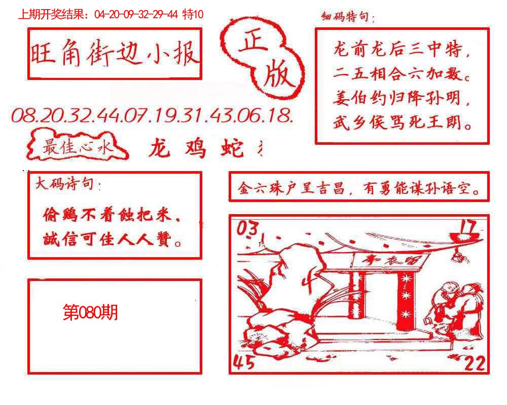 080期旺角街边小报[图]