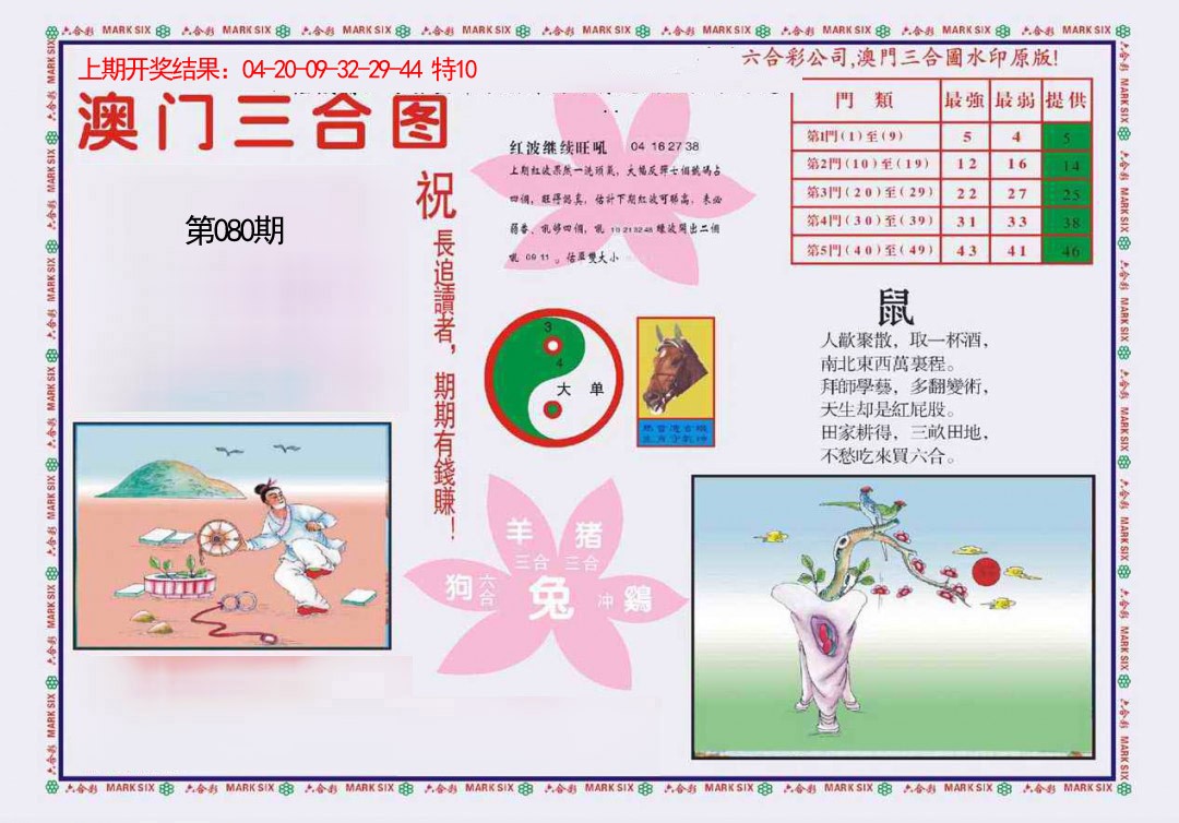 080期4-澳门三合[图]