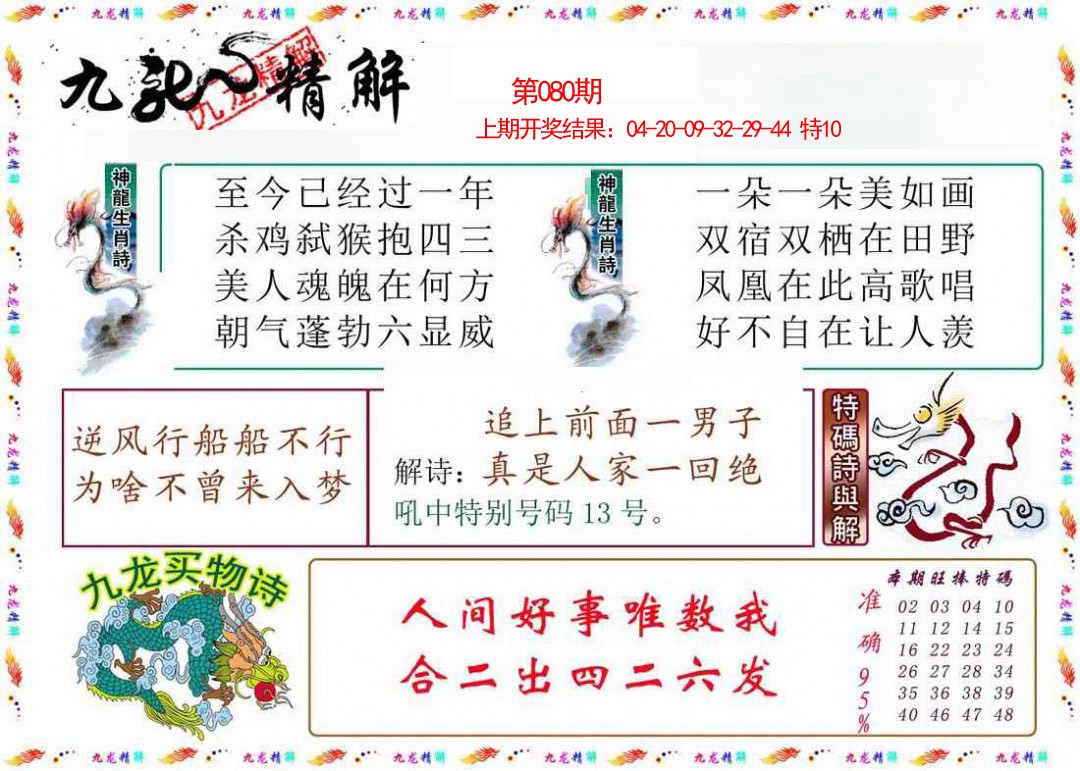 080期九龙精解[图]
