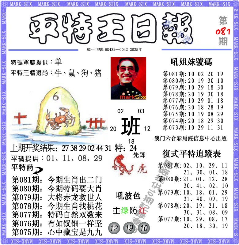 081期平特王日报[图]