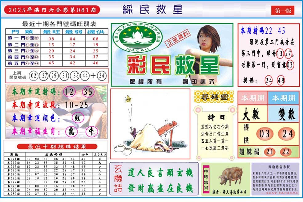 081期彩民救星A[图]