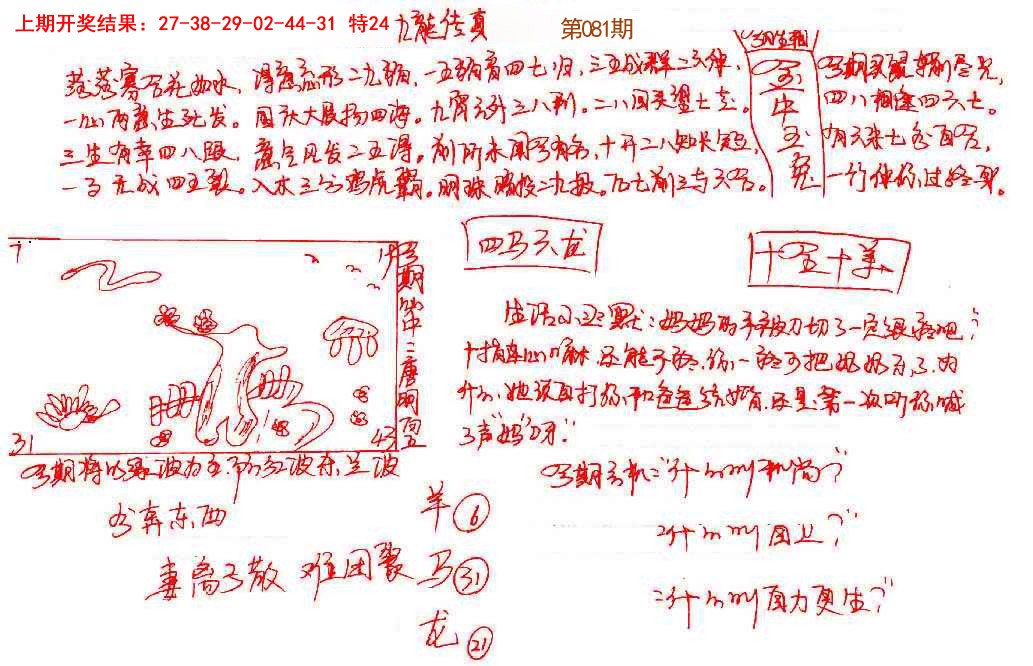 081期手写九龙内幕[图]