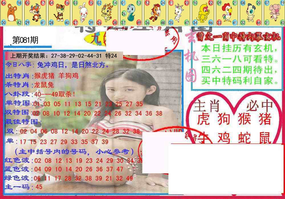 081期特码生肖图[图]