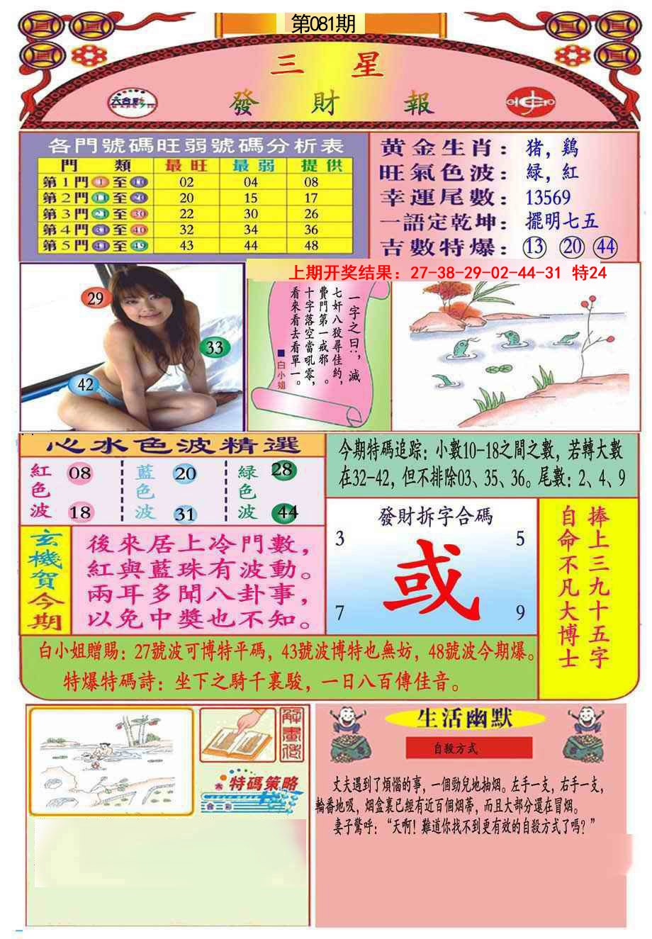 081期三星发财报(推荐)[图]