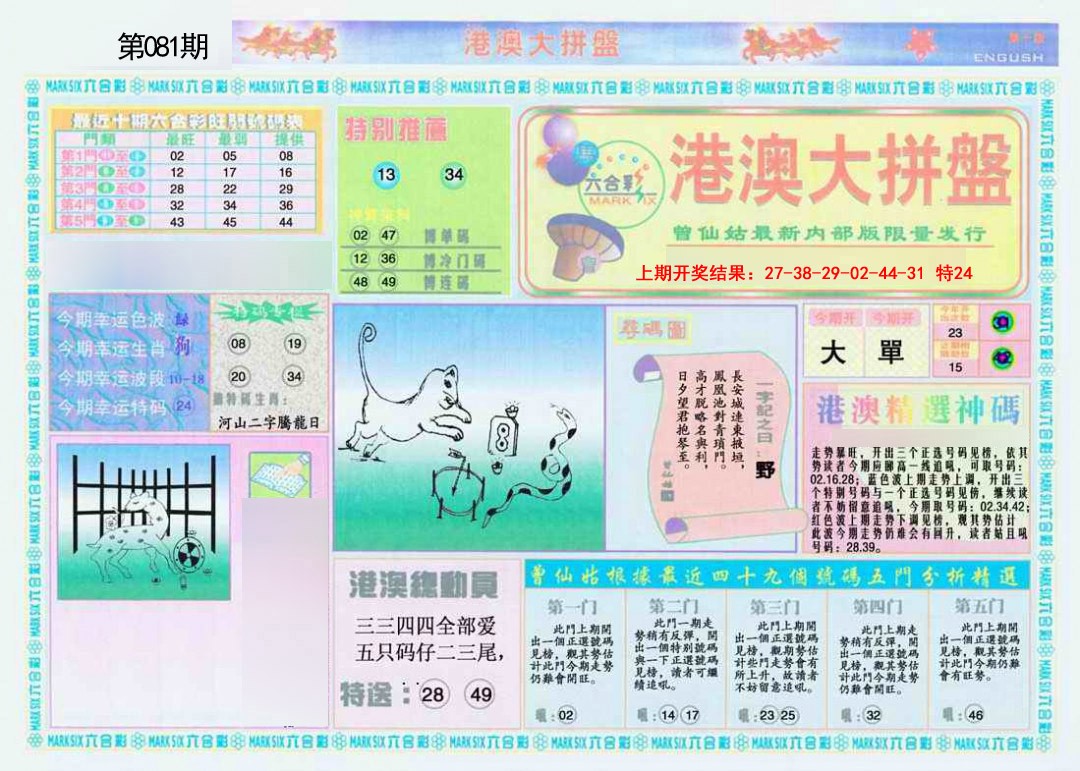 081期港澳大拼盘A[图]