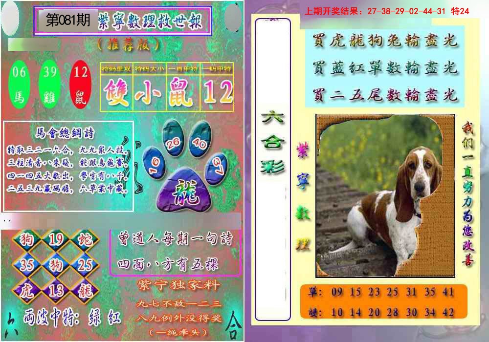 081期数理救世报[图]