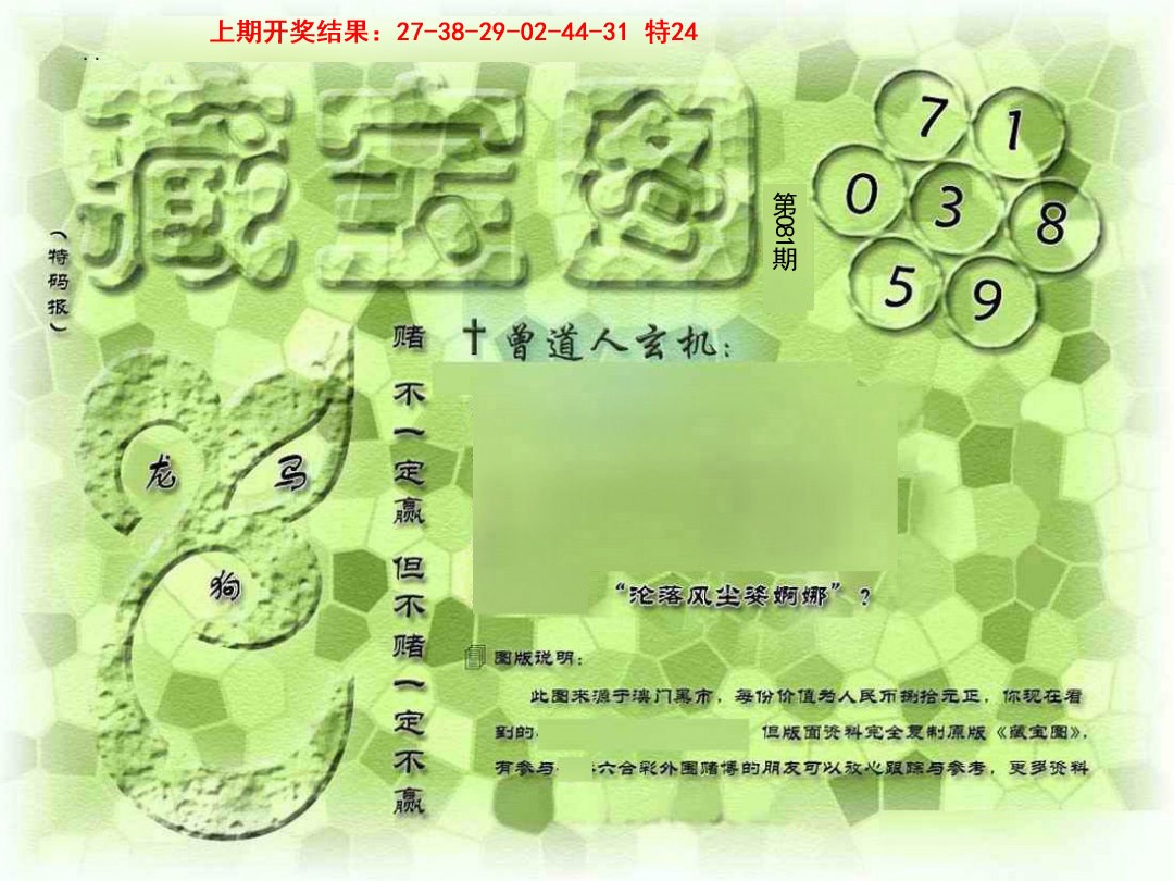 081期假新藏宝图[图]