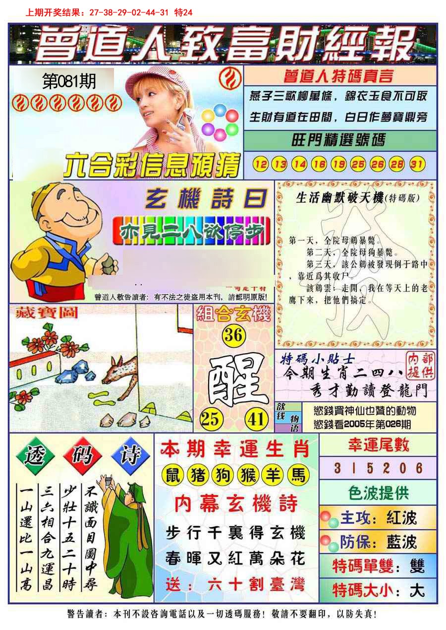 081期曾道人致福财经[图]