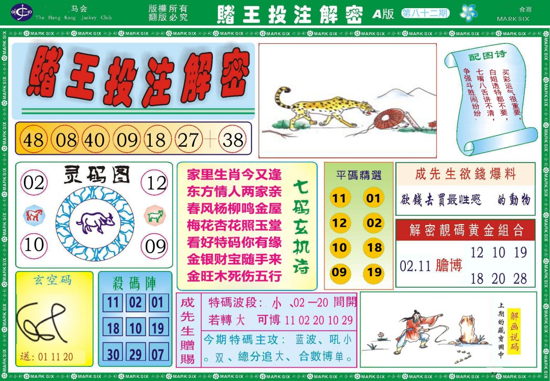 082期赌王投注解密[图]