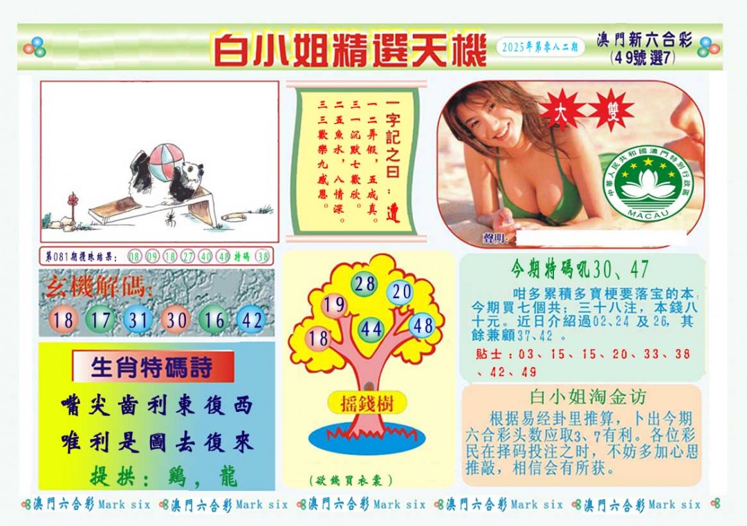 082期白小姐精选玄机A[图]