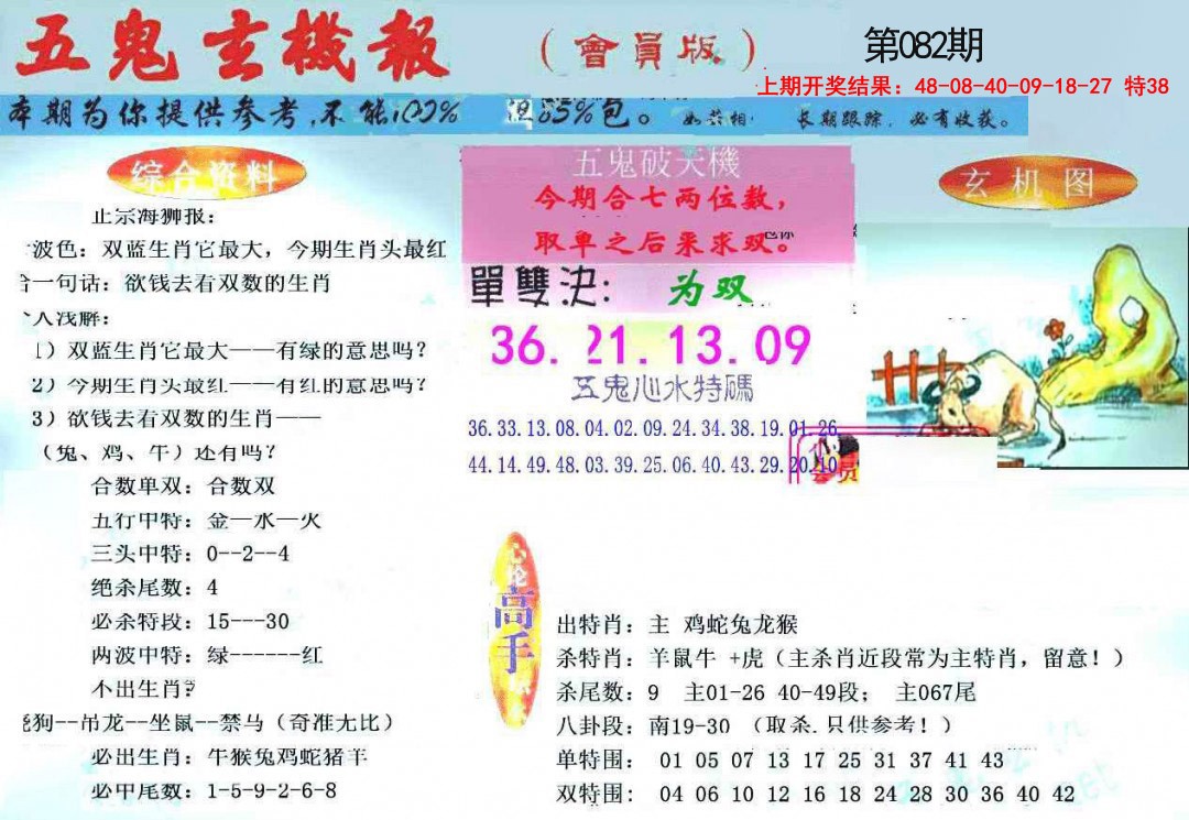 082期新五鬼玄机[图]