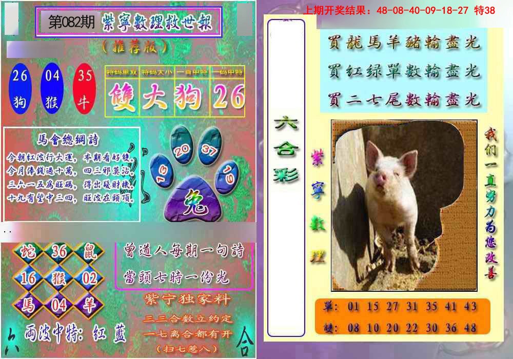 082期数理救世报[图]