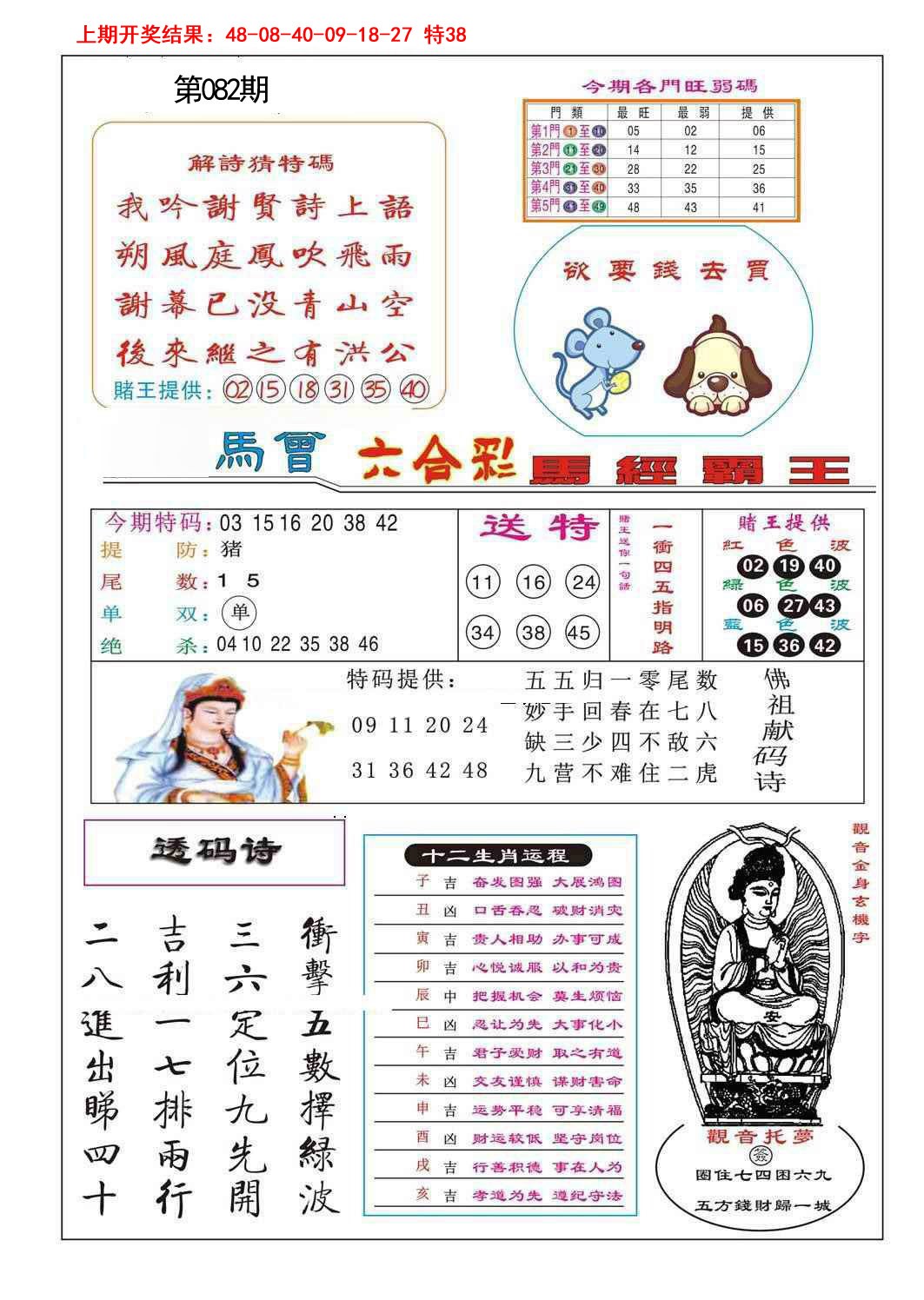 082期马经霸王[图]