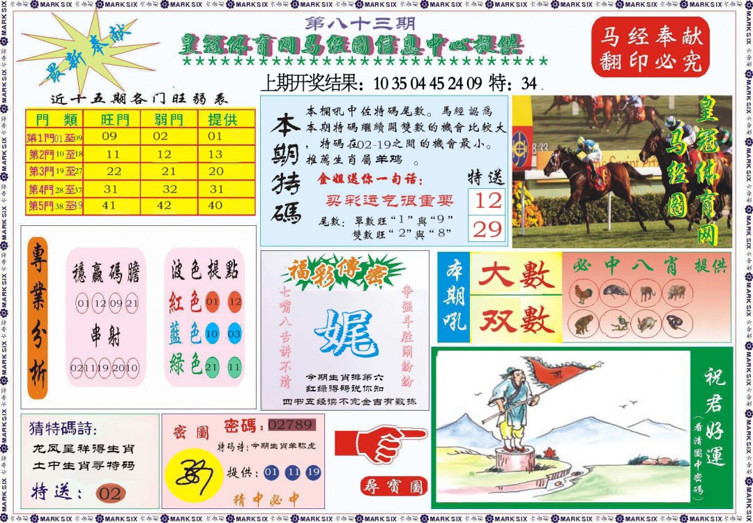 083期体育网马经图[图]