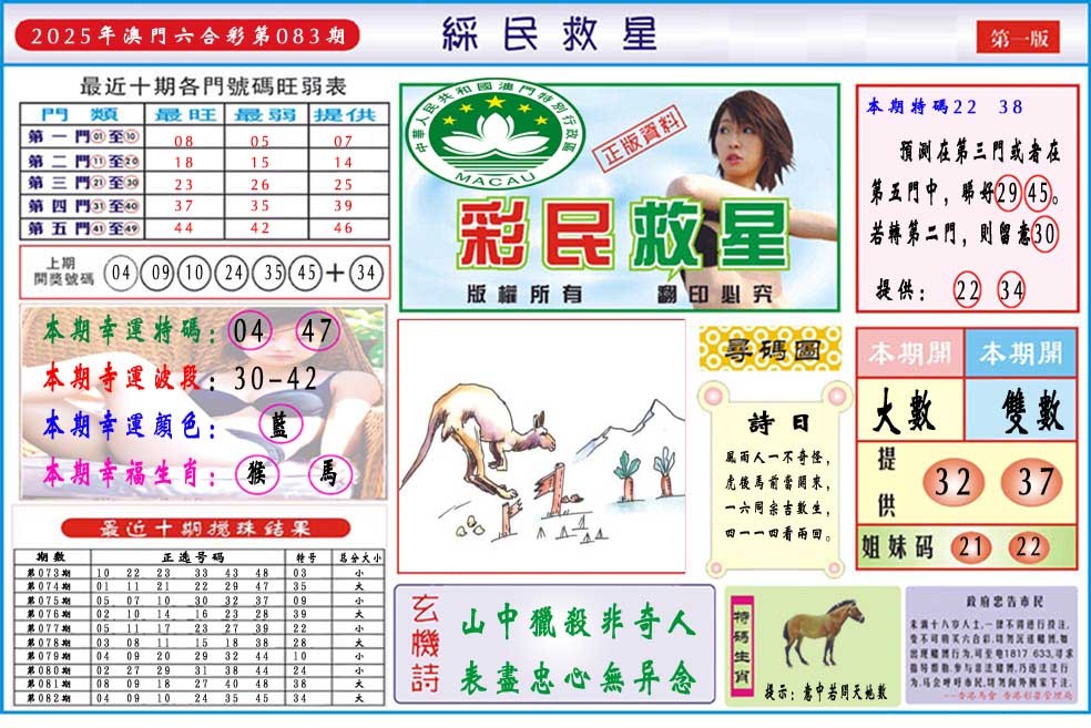 083期彩民救星A[图]