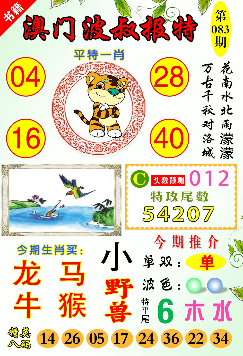 083期澳门波叔报特[图]