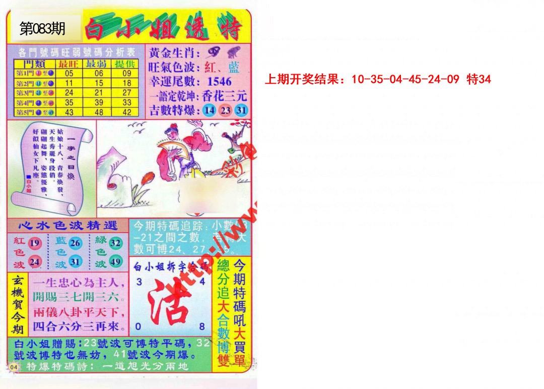 083期白小姐透特[图]