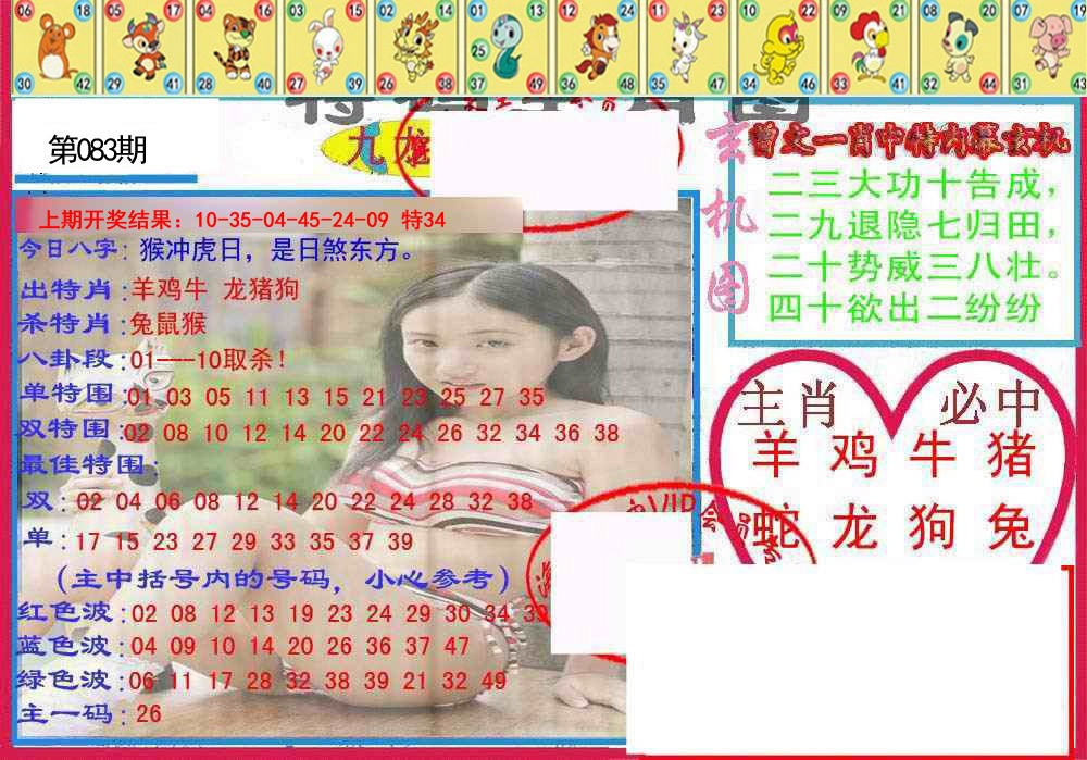 083期特码生肖图[图]