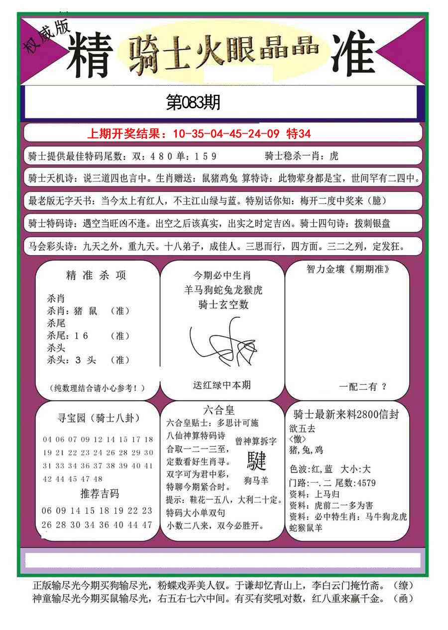 083期骑士火眼晶晶a[图]