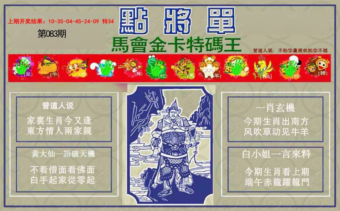 083期点将单[图]