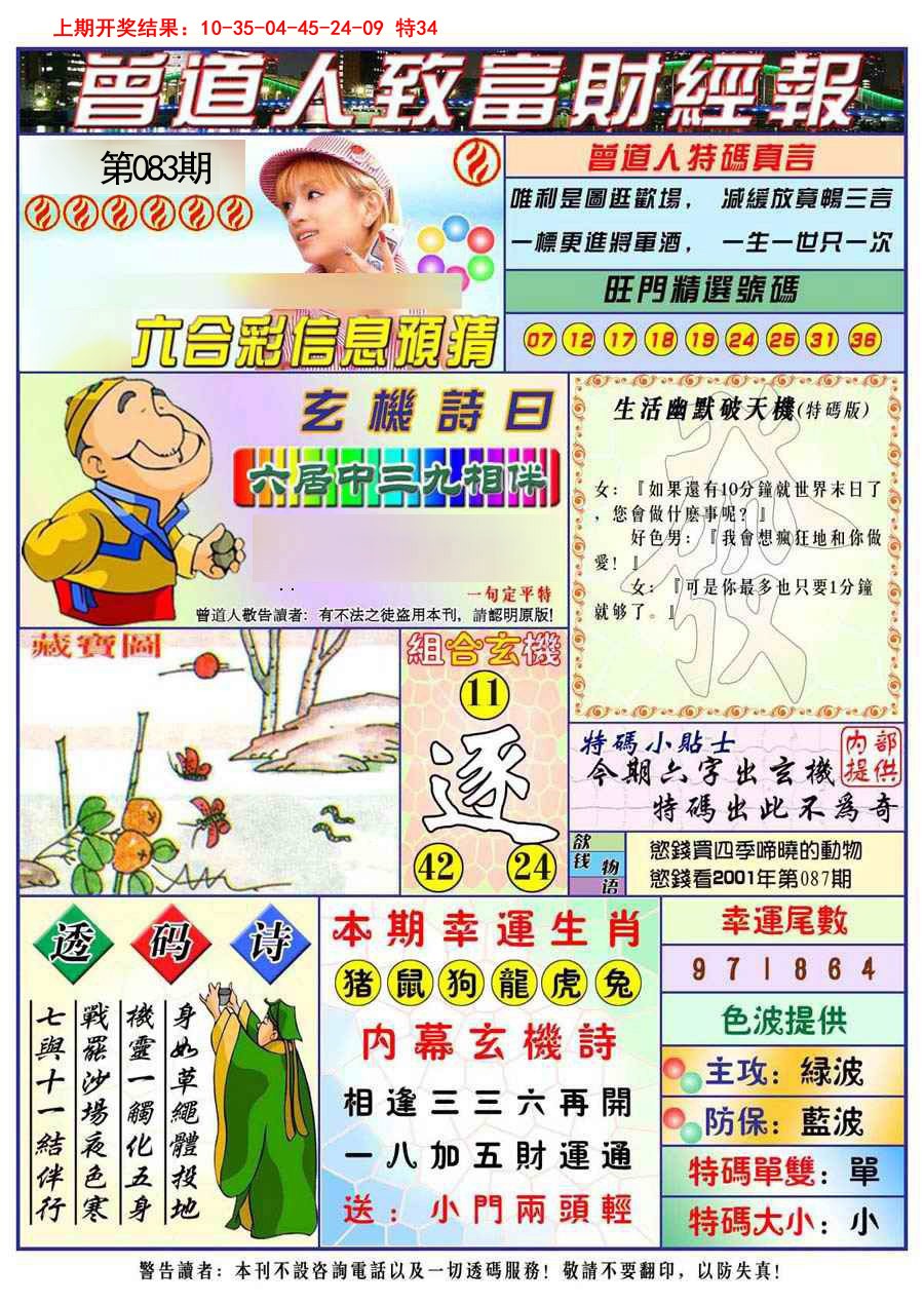 083期曾道人致福财经[图]