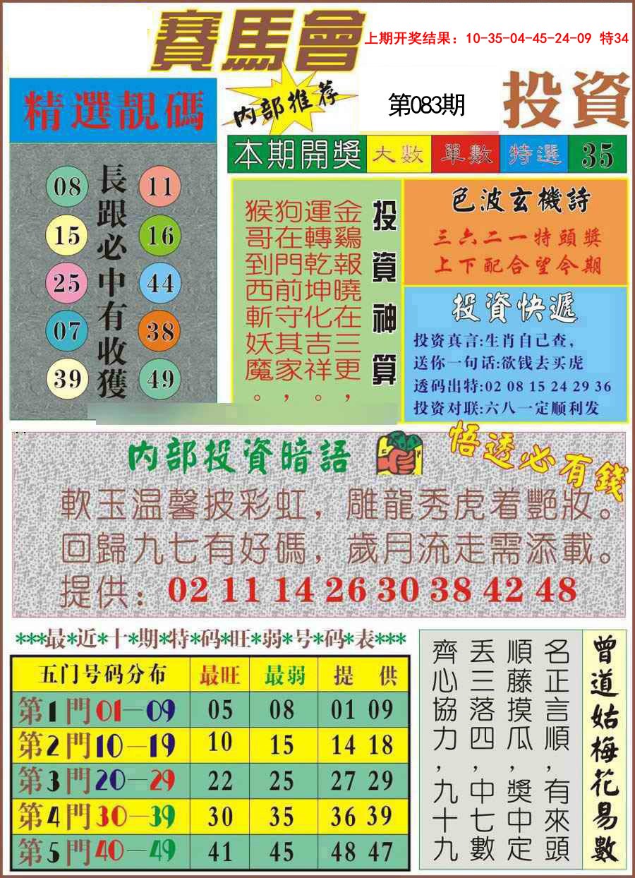 083期马会投资[图]