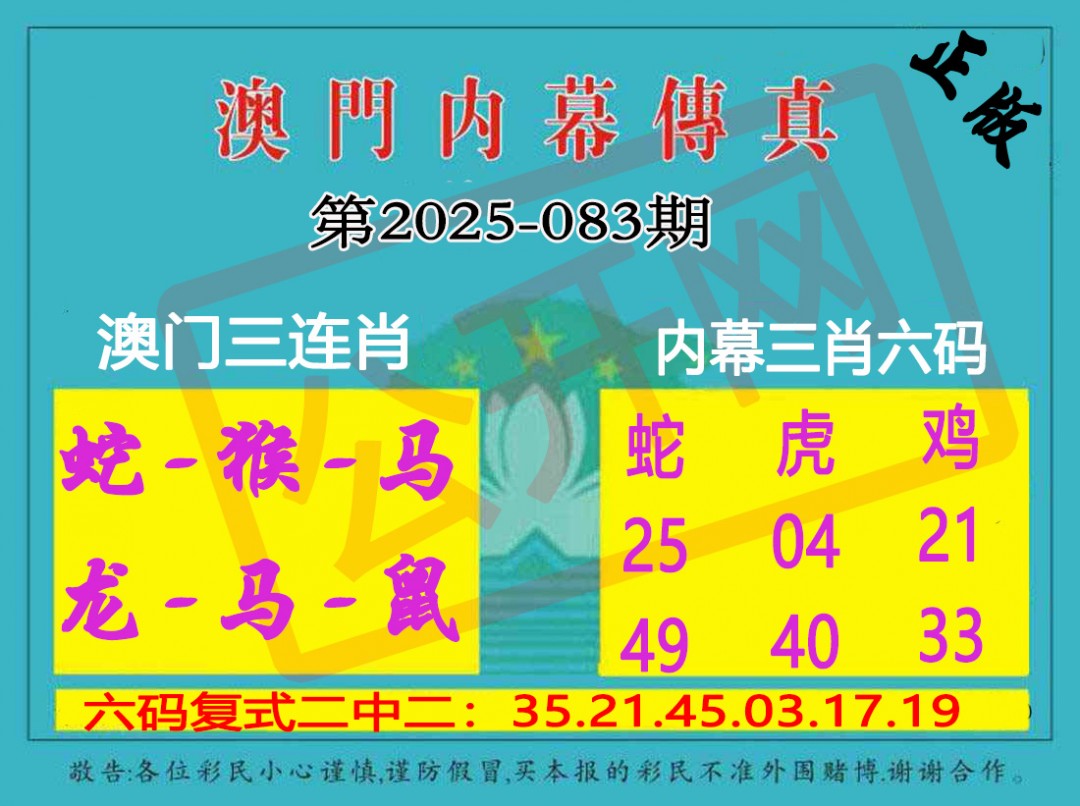 083期内幕传真三肖版[图]